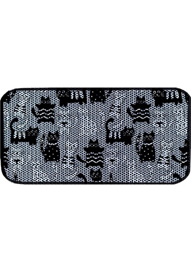 Aktunç Elekli Tuvalet Desenli Önü Kedi Kumu Paspası 60x120 Cm Desen 8