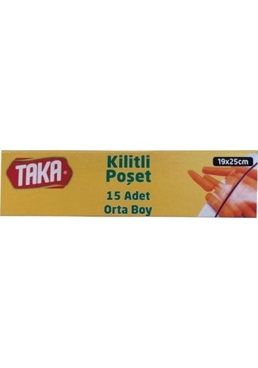 Taka Kilitli Buzdolabı Poşeti Orta 15'li Beyaz