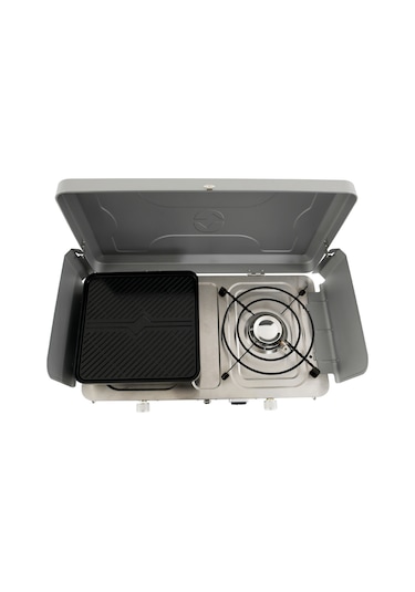 Outwell Merapi Pro Duo Deluxe Stove İkili Kamp & Karavan Ocağı Gri