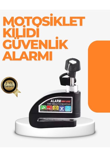 Alarm Sensörlü Disk Kilidi Motosiklet Scooter Bisiklet Güvenlik