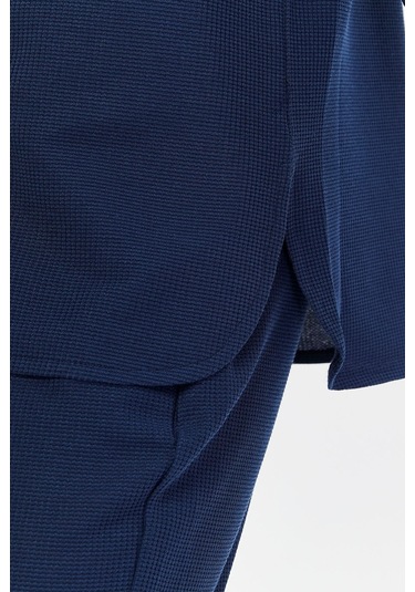 Bella Dossi Waffle Kumaş Kadın Takım Indigo İndigo
