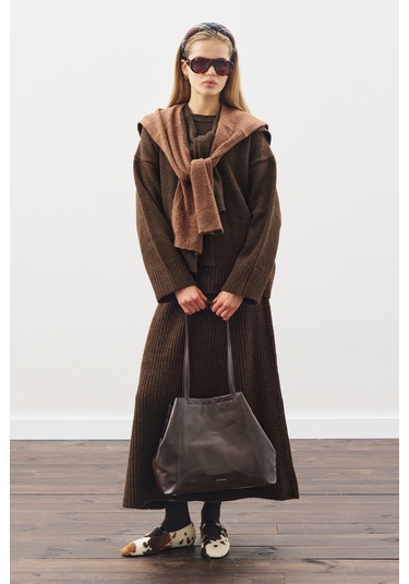 Chunky Oversıze Kazak Kahverengi Kahverengi