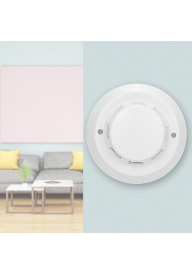 Dianziye Zh-501 Kablolu Sıcaklık Algılayıcı - Ev, Endüstri, Depo, Seracılık İçin Yüksek Hassasiyetli, 57 C Alarm, Dc 12-24v, Tavan Montajlı