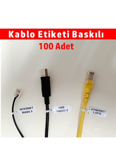 Gözlük Etiketi Kablo Etiketi Takı Etiketi Baskılı Pp 12x95-100ad.