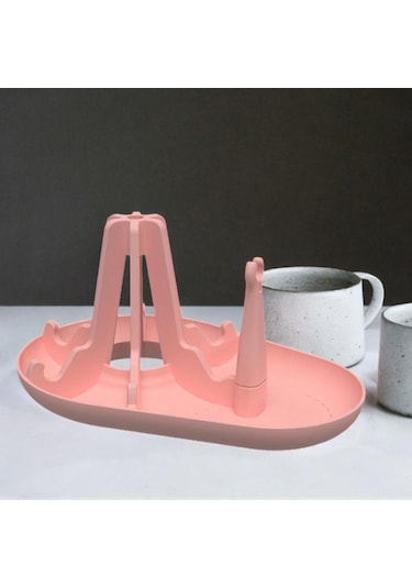 Suntek Kahve Kupa Su Bardak Rafı Taşınabilir Şişe Pembe