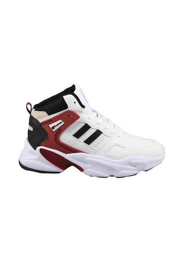 M.p. 232-1014 Mr Erkek Beyaz-bordo Cilt Basketbol Ayakkabı-beyaz Beyaz