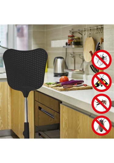 Xurunkeji Sivrisinek Ve Sinek Öldürücü Plastik Sinek Kovucu Geri Çekilebilir Paslanmaz Çelik Çubuk, İç Ve Dış Mekan Kullanımına Uygun 2 Paket