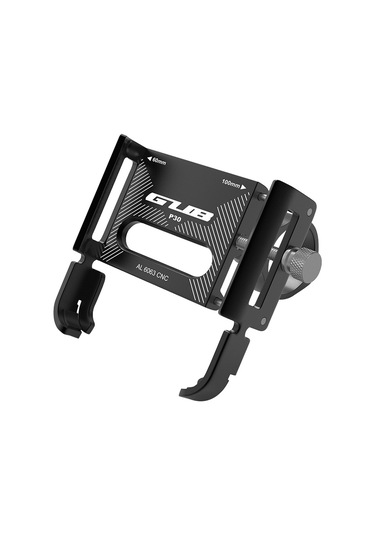 Gub P30 Alüminyum Bisiklet Telefon Tutucu Siyah Siyah