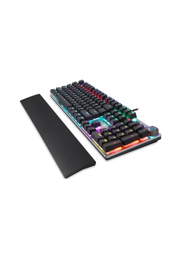 Aula F2058 Bilek Destekli RGB Makrolu Kablolu Mekanik Oyuncu Klavyesi