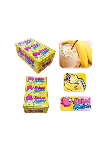 BİG BABOL SHAKIES MUZLU MILKSHAKE AROMALI SAKIZ 26 G. * 18 ADETLİ