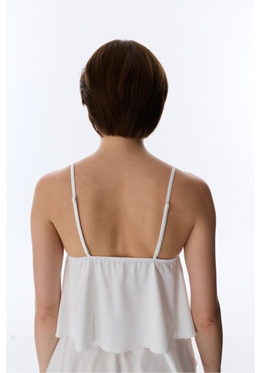 Penti Kırık Beyaz Broderie Saten Bralet