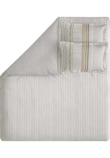 Yataş Pamena Ranforce Tek Kişilik Nevresim Seti - Gri