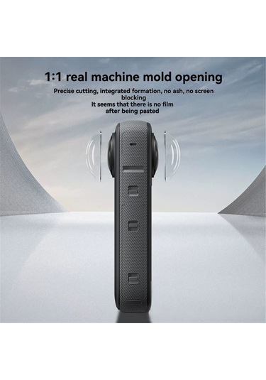 Maiyame Insta360 One X2/x3 Kamera Lens Koruyucu, Ön-arka Tam Kapak, Yüksek Işık Geçirgenliği, Darbeye Dayanıklı, Tam Uyumlu Pc Malzeme