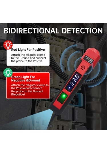 Trendooze Springsun Çok Amaçlı Ns-870 Dijital Araç Test Cihazı 4-75v Dc Çift Kutuplu Kablo Ve Arıza Tespit Gm