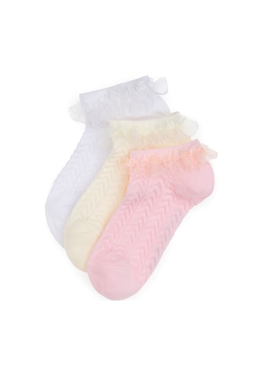 U.s. Polo Assn. Kız Çocuk Pembe Çorap Patik 50311326-vr041 Pembe