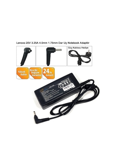 Lenovo İdeapad S145-15apı 81ut Notebook Adaptörü, Şarj Aleti Cihazı 20v 3.25a 65w