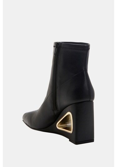 Katy Perry The Hollow Wedge Kadın Siyah Oyuklu Bot Siyah
