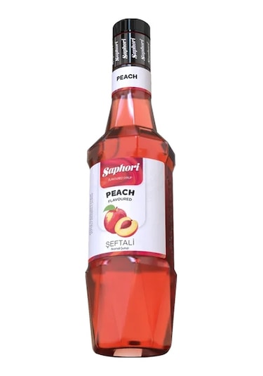 Saphori Şeftali Aromalı Kokteyl Şurubu Şeftali Şurubu 700 Ml