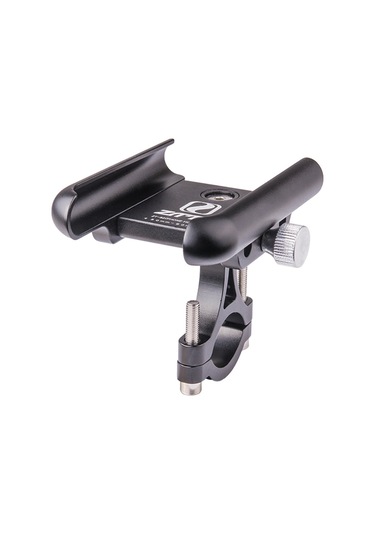 Neevoyu Bisiklet Ve Motosiklet İçin 360 Derece Dönebilen Kaymaz Telefon Tutucu - Alüminyum Siyah