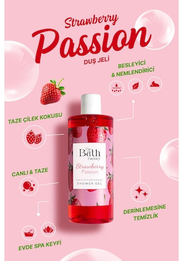 The Bath Factory Çilekli Duş Jeli 400 ML