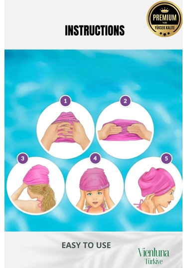 High-quality Non-slip Lightweight Waterproof Easy To Use Elastic Swim Cap Çok Renkli