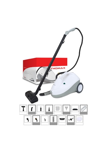 Thomax 2000 W 1.9 L Çok Fonksiyonlu Buharlı Temizleyici