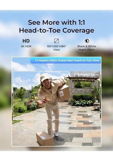 Reolınk 4mp Wıfı Dorbell Bataryalı Kapı Zili Poe