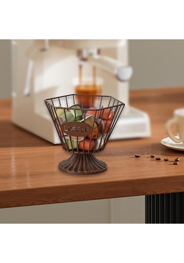 Homyl Kapsül Tutucu Yaratıcı Pratik Kahve Pod Bar Kafe Oturma Siyah