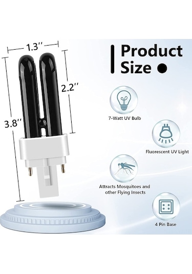 Trendooze Uv Tüp, Sivrisinek Öldürücü Kutusunda Işıklı İçin Hediye Etkili, Elektrikli Çiftliğiniz Alanlarda Adet 4 20-50m² So