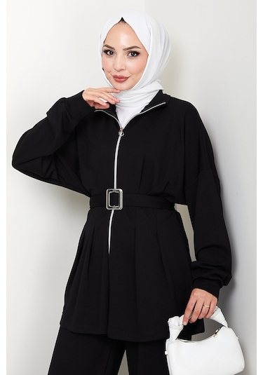 Dilsa Kemerli Oysho İkili Takım 1607 - Siyah Siyah