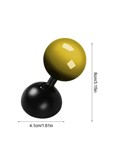 Shineyee Zink Alyuminyum Araba Başlatma Düğmesi Rocker - Isı Direnci, Dayanıklı Boya, Retro Stili, Kolay Kurulum Sarı