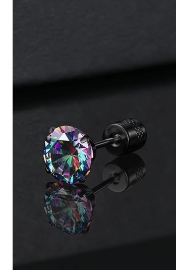 Rainbow Küpe - Limited Edition - Döner Kilit Çok Renkli