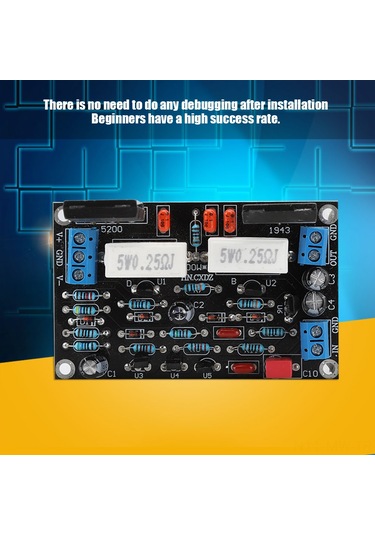Moveevo 2sc5200+2sa1943 Transistörlü Güç Amfi Kartı - 100w/150w, Hoparlör Koruma Devresi, 10-45v Çift Dc Girişi, Hızlı Kurulum