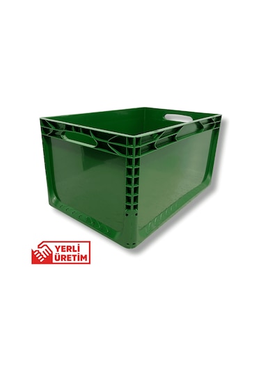 Alpbx 1.kalite Yeşil Plastik Kasa 60x40x32 Cm - Kutu 65 Litre