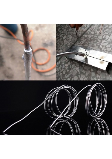 Hombey Alüminyum Flüksli Teli - Araç Klima, Buzdolabı, Soğutucu Tamiri İçin 450 C Erime Noktası, 3 Metre Paket