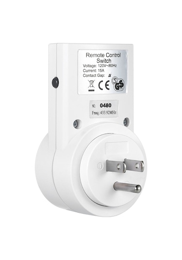 Qingmipy "3'lü Kablosuz Priz Seti - Uzaktan Kumandalı Ev Aleti Kontrolü, Ac 120v Us Fiş"