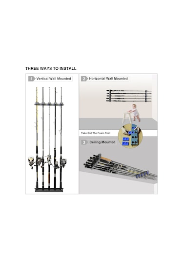 Lemestar 10 Adet Olta İçin Plastik-eva Köpük Depolama Rafı, Zara Yüklenir, Hasarı Önler Siyah Siyah