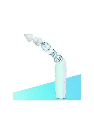 Gajeena Bebek Elektrikli Burun Emicisi - Yeşil, 3 Hızlı Emme, Yumuşak Silikon Uçlar, Taşınabilir Depolama Kutusu