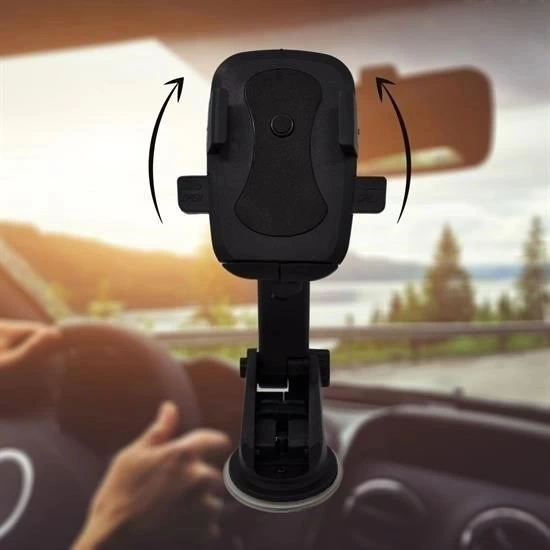 İpek Yıldızı 360 Derece Dönen Torpido Üstü Uzunluk Ayarlamalı Vantuzlu Teleskopik Araç Telefon Tutu