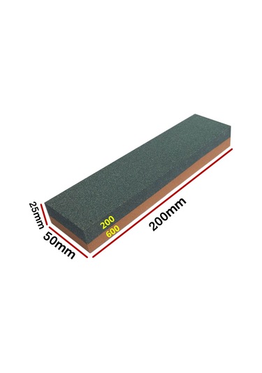 Mufunye 200/600 Grit Çift Taraflı Bıçak Bileme Taşı Bıçaklar Kaba Bileme Bileme Taşı Bileme Taşı 200 50 25mm