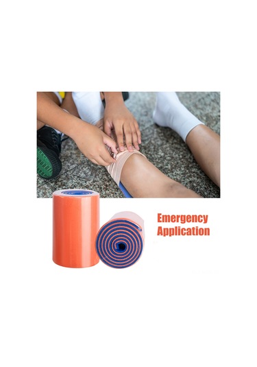 Neevoyu Acil Durumlarda Hayat Kurtaran Taşınabilir Esnek Atel - Kamp & Doğa Yürüyüşü İçin 112 Karakter Turuncu