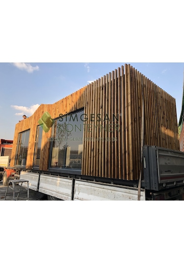 Tiny House Ahşap Pergole Konteyner
