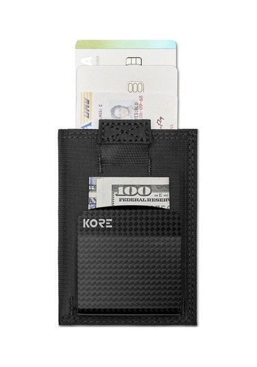 Kore Essentıals Kore İnce Taktikal Cüzdan + Carbon Fiber Para Klipsi Çok Renkli