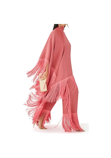 Taller Marmo Şık Yüksek Bel Salaş Pantolon Pembe
