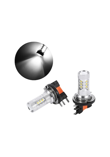 Springsun Audi Ve Bmw İçin H15 Tipi Led Far Ampülü, 80w Beyaz Işık, 60.000 Saat Ömür, Enerji Tasarruflu, 2 Adet Paket