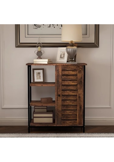 Ağaç Atölyesi – Chiara Walnut Ahşap Dresuar/Dolap/Kitaplık Ceviz