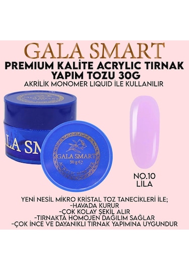 Akrilik Toz Premium 30 G - No:10 Gala Smart
