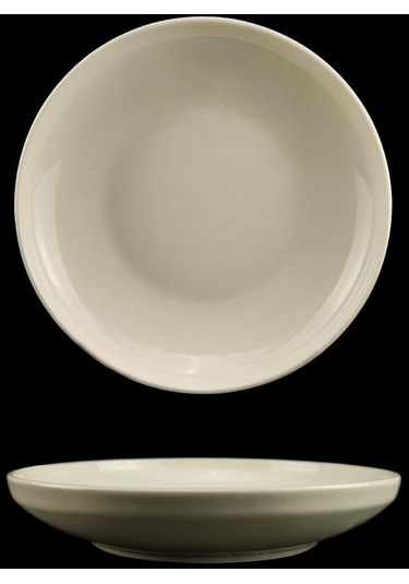 Digithome Semazen 1 Adet Porselen Makarna Tabağı 24 Cm Krem Tl4052341