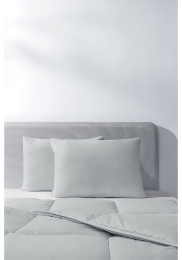 Yataş Bedding Macaron Çift Kişilik Yorgan - Yastık Set - Gri