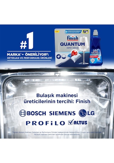 Finish Quantum Hepsi Bir Arada Bulaşık Makinesi Deterjanı 80 Tablet